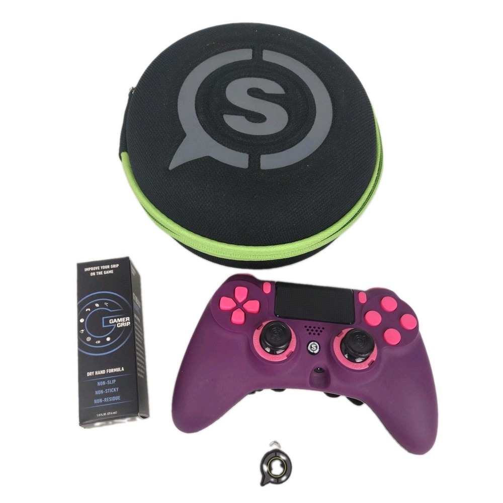 Scuf Impact Premium PS4 Controller Purple With Case EUC